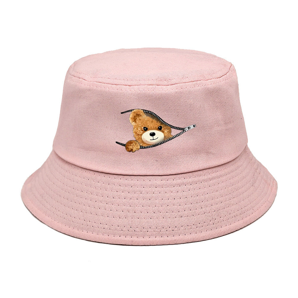 Wholesale New Printed Bear Bucket Hat